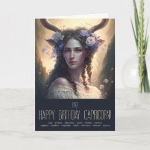 Tarjeta Festiva Crea tu propia diosa del zodiaco con signo solar C