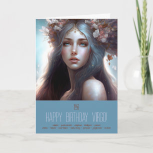 Tarjeta Festiva Crea tu propia diosa del zodiaco con signo solar V