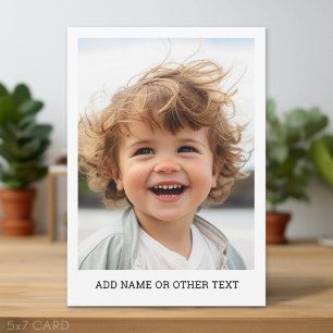 Tarjeta Festiva Crea tu propia galería de una sola foto con borde 