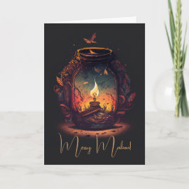 Tarjeta Festiva Crea Tu Propia Linterna de Hadas de Otoño