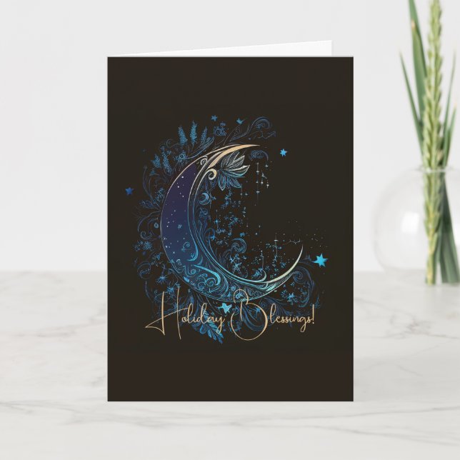 Tarjeta Festiva Crea tu propia luna mágica (Anverso)