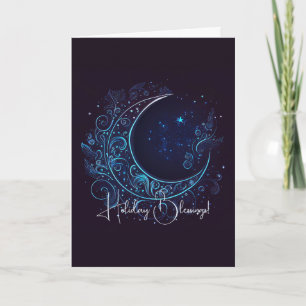 Tarjeta Festiva Crea tu propia luna mística filigrana