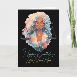 Tarjeta Festiva Crea Tu Propia Mujer Afroamericana Libra