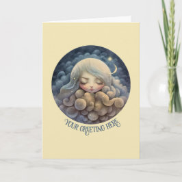 Tarjeta Festiva Crea tu propia Titania soñadora en las nubes