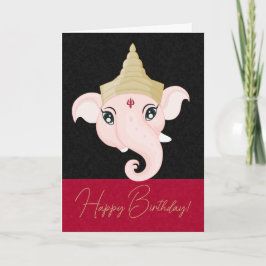 Tarjeta Festiva Crea tu propia y colorida ganesh