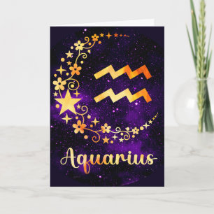 Tarjeta Festiva Crea tu propio acuario celeste púrpura