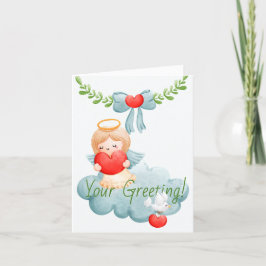 Tarjeta Festiva Crea tu propio ángel de amor Navidades