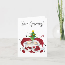 Tarjeta Festiva Crea tu propio árbol navideño engullido