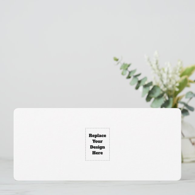 Tarjeta Festiva Crea tu propio blanco  (Anverso de pie)