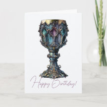 Crea Tu Propio Cáliz Azul con Borde de Oro