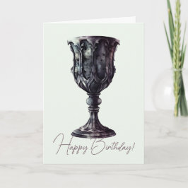 Tarjeta Festiva Crea tu propio cáliz gótico medieval