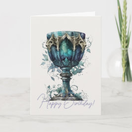 Tarjeta Festiva Crea tu propio cáliz verde de la naturaleza