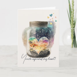 Tarjeta Festiva Crea Tu Propio Corazón Amarillo Mágico De Amor