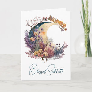Tarjeta Festiva Crea Tu Propio Crescent Floral Místico