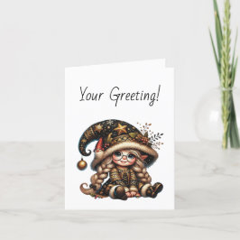 Tarjeta Festiva Crea tu propio genoma de Navidades mágicos