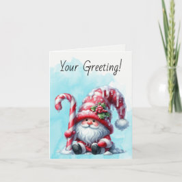 Tarjeta Festiva Crea tu propio hogar de Navidades de hierbabuena