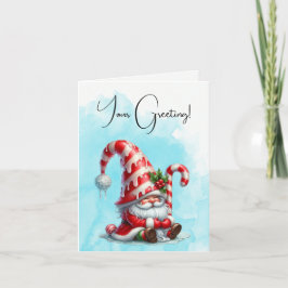 Tarjeta Festiva Crea tu propio hogar de Navidades de menta para pi