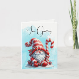 Tarjeta Festiva Crea tu propio hogar de Navidades de menta para pi