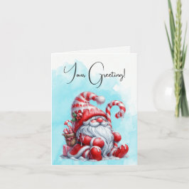 Tarjeta Festiva Crea tu propio hogar de Navidades de Peppermint Be