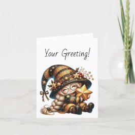 Tarjeta Festiva Crea tu propio hogar de Navidades mágicos adorable
