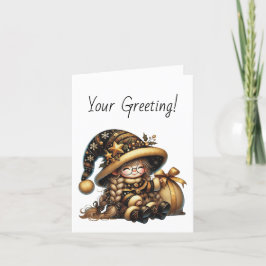 Tarjeta Festiva Crea tu propio hogar de Navidades mágicos y alegre