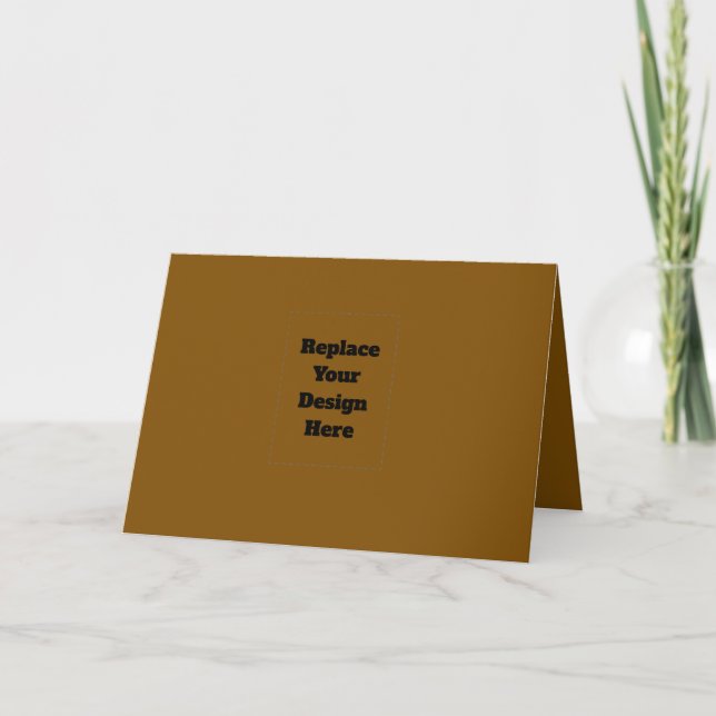 Tarjeta Festiva Crea tu propio marrón (Anverso)