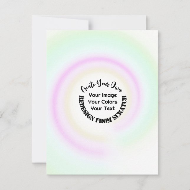 Tarjeta Festiva Crea tu Propio Personalizado (Anverso)