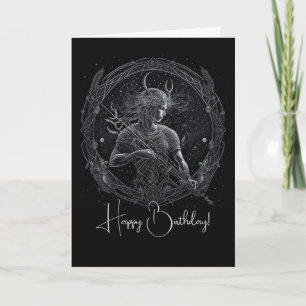 Tarjeta Festiva Crea tu propio Sagittarius De Astrología Mística