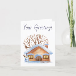 Tarjeta Festiva Crea tu propio Snowman Angel Home Navidades