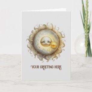 Tarjeta Festiva Crea tu propio sol y luna