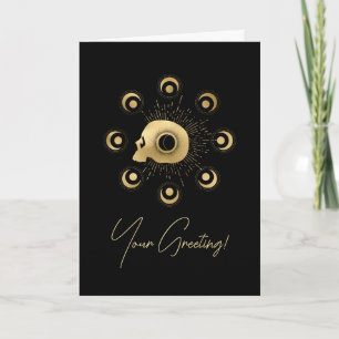 Tarjeta Festiva Crea tu propio Tarot de Fuerza Arcana de Oro