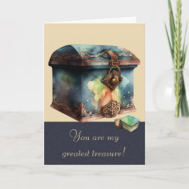 Tarjeta Festiva Crea Tu Propio Tesoro Más Grande Acuarela