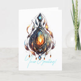 Tarjeta Festiva Crea tu propio Topacio De Fuego Bejeweld