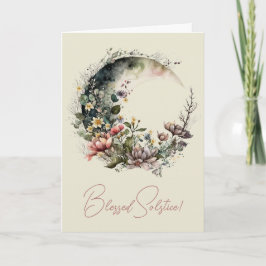 Tarjeta Festiva Crea tus propias rosas de té medialuna floral