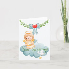 Tarjeta Festiva Crea tus propios Navidades de Angel Harp