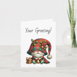 Tarjeta Festiva Crea tus propios Navidades huecos, rebanadas de gn