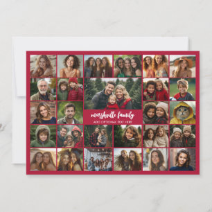 Tarjeta Festiva Crea un collage de fotos divertido con 27 fotos