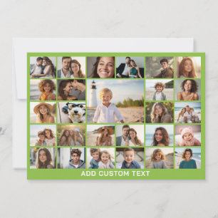 Tarjeta Festiva Crea un divertido collage de fotos con 27 fotos