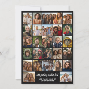 Tarjeta Festiva Crea un divertido collage de fotos con 27 fotos