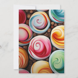 Tarjeta Festiva Creamy Swirls