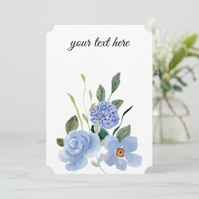 Tarjeta Festiva Crear su propio diseño personalizado (Anverso de pie)