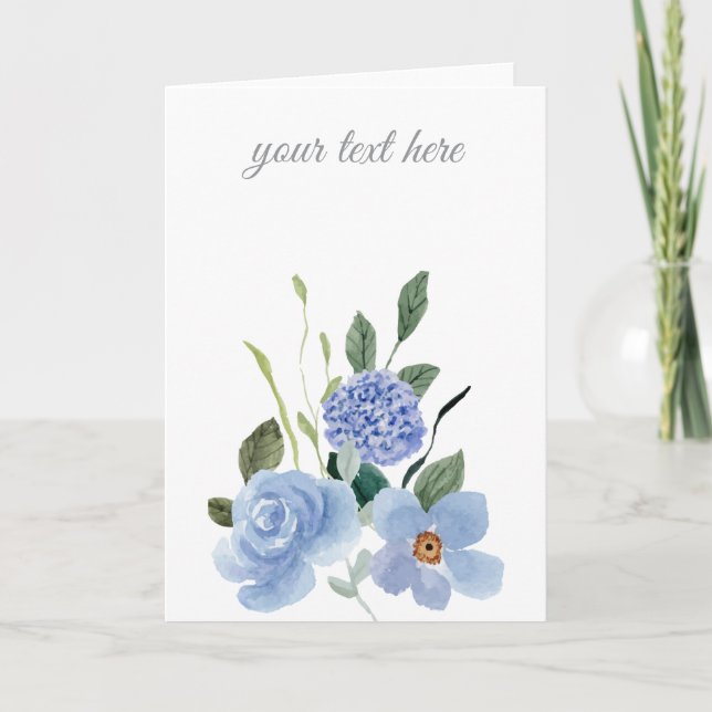 Tarjeta Festiva Crear su propio diseño personalizado (Anverso)