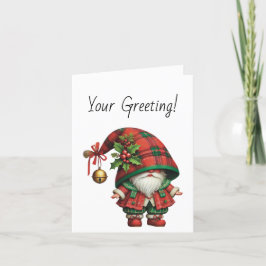 Tarjeta Festiva Crear su propio Gnome de Jolly Navidades