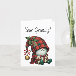 Tarjeta Festiva Crear su propio Gnome de Navidades Jingle