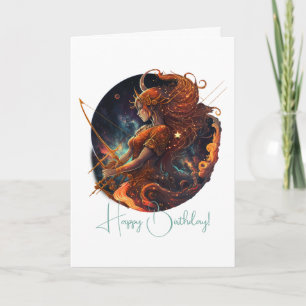 Tarjeta Festiva Crear su propio Sagittarius Zodiac Celestial