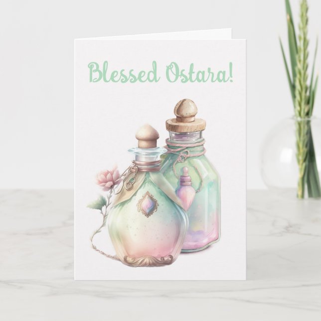 Tarjeta Festiva Crear sus propias botellas Perfume (Anverso)