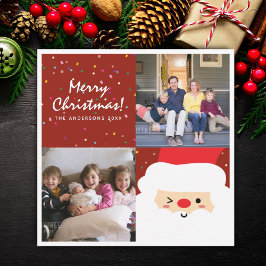 Tarjeta Festiva Crear sus propios Navidades de fotos familiares pe