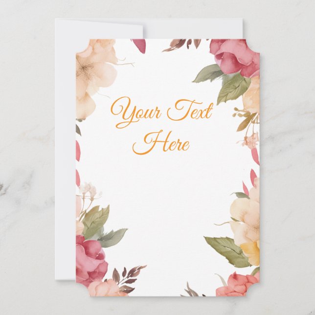 Tarjeta Festiva Crear tu propia personalización (Anverso)