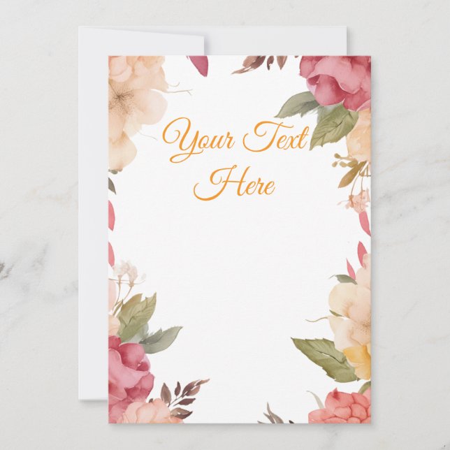 Tarjeta Festiva Crear tu propia personalización (Anverso)