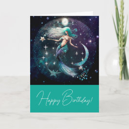 Tarjeta Festiva Crear tu propio paraíso Celestial de Sirenas